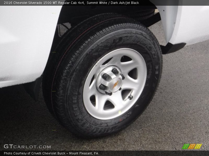 Summit White / Dark Ash/Jet Black 2016 Chevrolet Silverado 1500 WT Regular Cab 4x4