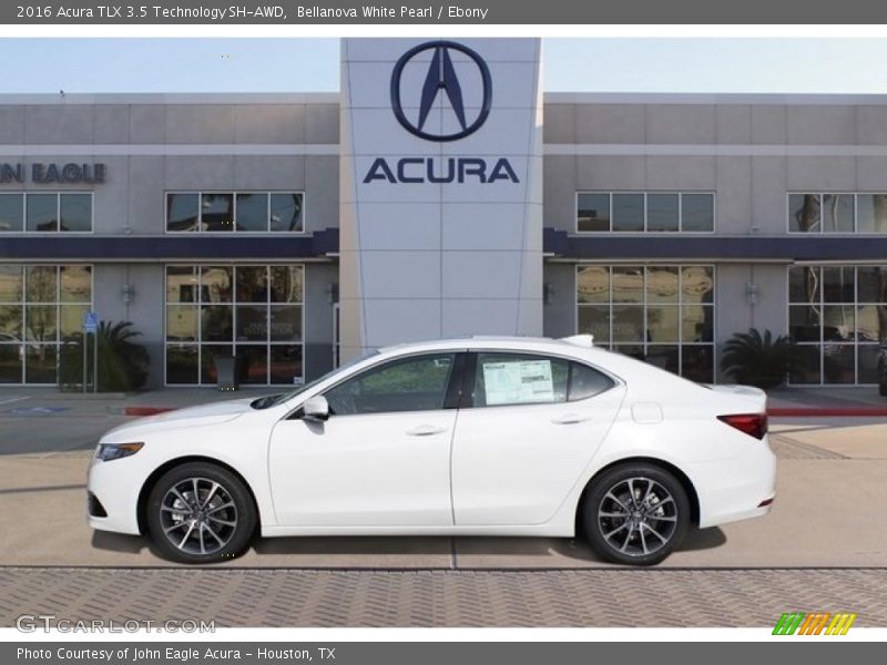 Bellanova White Pearl / Ebony 2016 Acura TLX 3.5 Technology SH-AWD