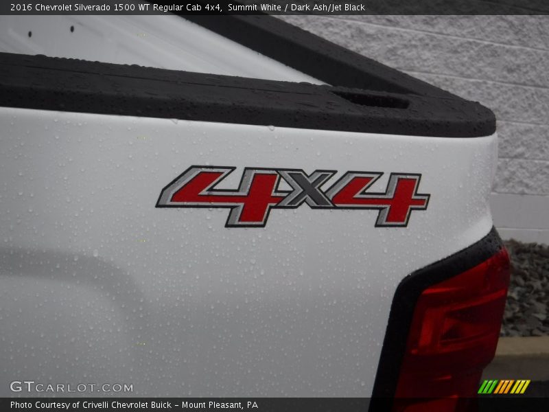 Summit White / Dark Ash/Jet Black 2016 Chevrolet Silverado 1500 WT Regular Cab 4x4