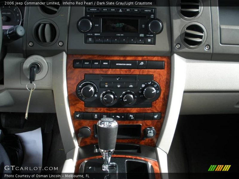 Inferno Red Pearl / Dark Slate Gray/Light Graystone 2006 Jeep Commander Limited