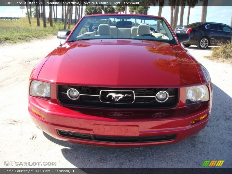 Redfire Metallic / Light Parchment 2006 Ford Mustang V6 Premium Convertible