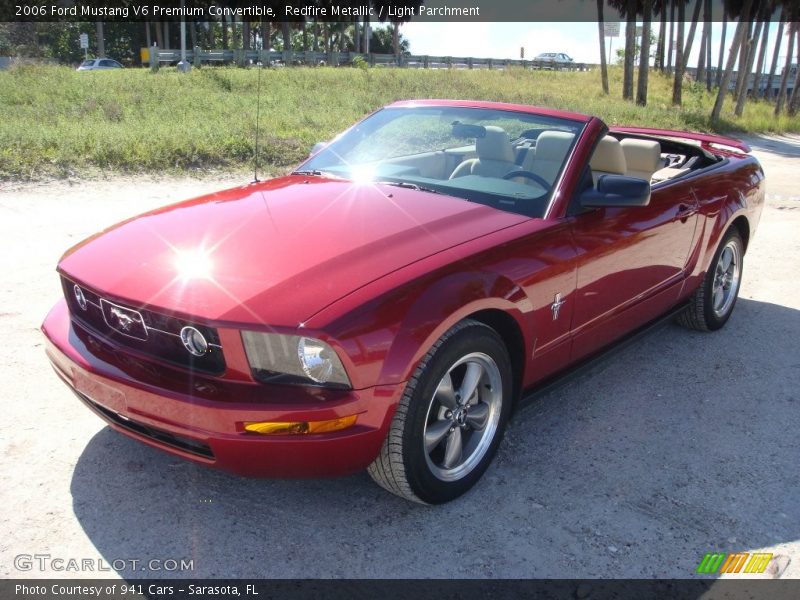 Redfire Metallic / Light Parchment 2006 Ford Mustang V6 Premium Convertible