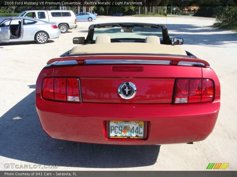 Redfire Metallic / Light Parchment 2006 Ford Mustang V6 Premium Convertible