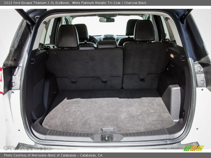 White Platinum Metallic Tri-Coat / Charcoal Black 2013 Ford Escape Titanium 2.0L EcoBoost