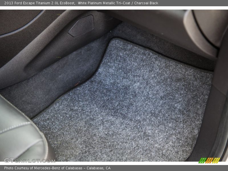 White Platinum Metallic Tri-Coat / Charcoal Black 2013 Ford Escape Titanium 2.0L EcoBoost
