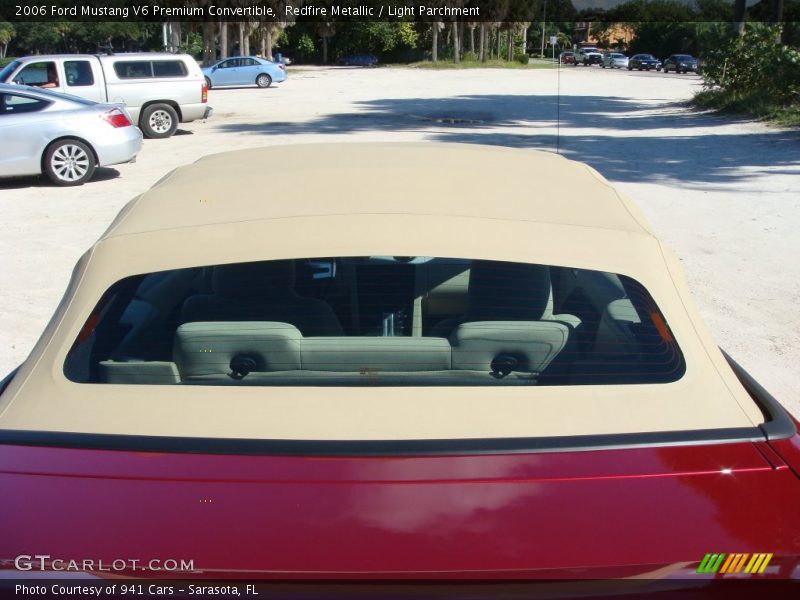Redfire Metallic / Light Parchment 2006 Ford Mustang V6 Premium Convertible