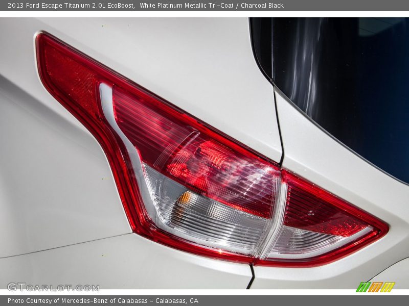 White Platinum Metallic Tri-Coat / Charcoal Black 2013 Ford Escape Titanium 2.0L EcoBoost
