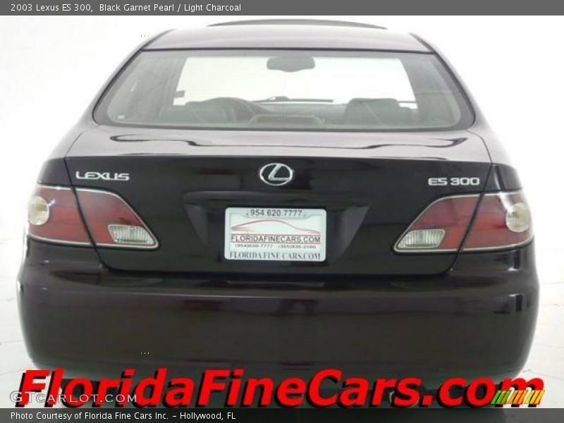 Black Garnet Pearl / Light Charcoal 2003 Lexus ES 300