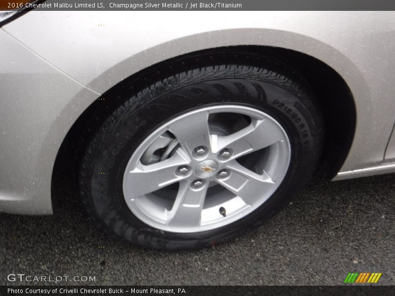 Champagne Silver Metallic / Jet Black/Titanium 2016 Chevrolet Malibu Limited LS