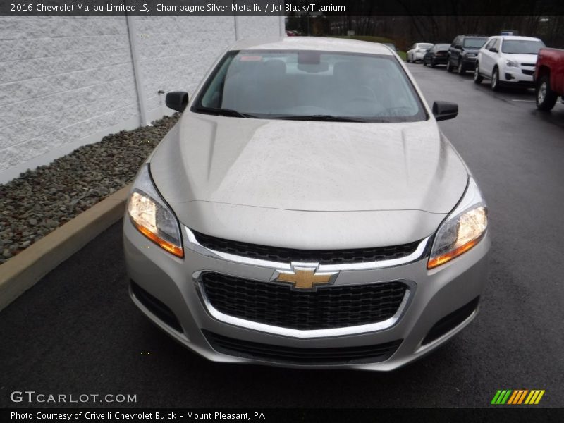 Champagne Silver Metallic / Jet Black/Titanium 2016 Chevrolet Malibu Limited LS