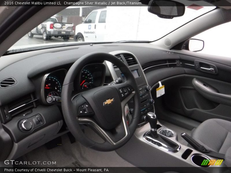 Champagne Silver Metallic / Jet Black/Titanium 2016 Chevrolet Malibu Limited LS