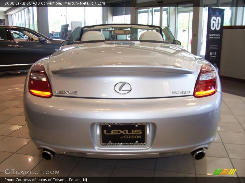Mercury Metallic / Ecru 2008 Lexus SC 430 Convertible