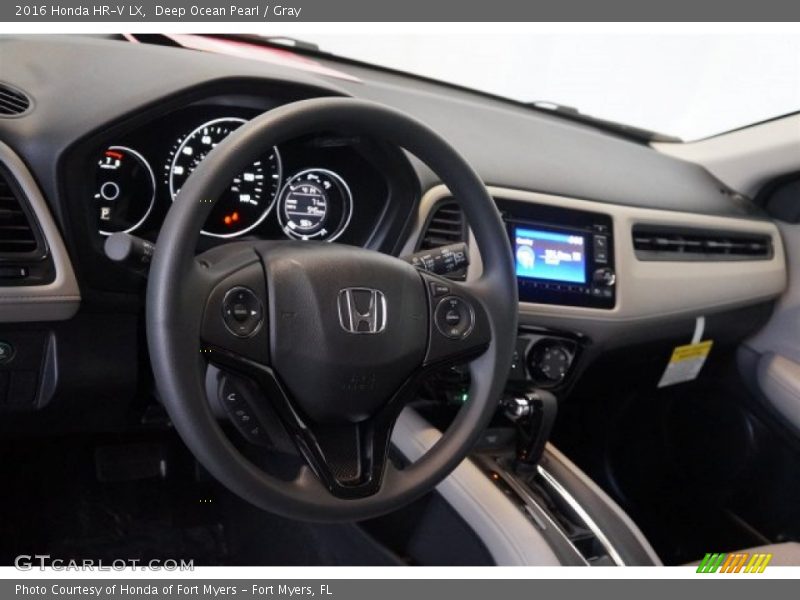 Deep Ocean Pearl / Gray 2016 Honda HR-V LX