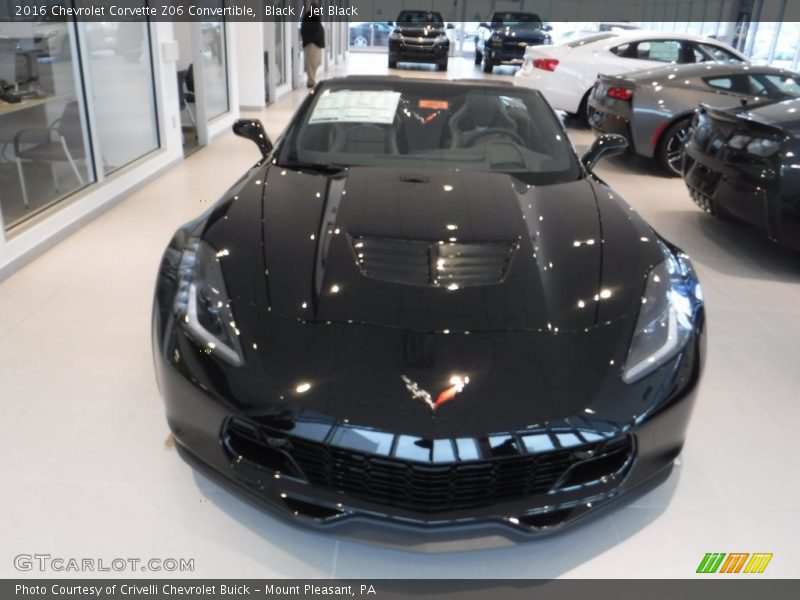 Black / Jet Black 2016 Chevrolet Corvette Z06 Convertible