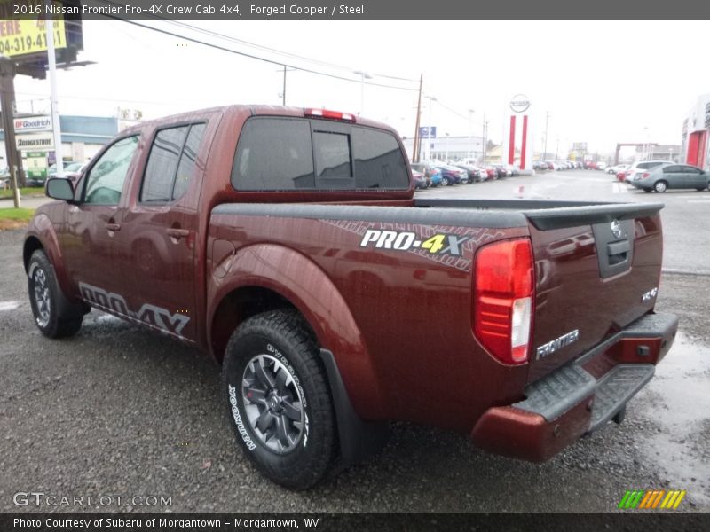 Forged Copper / Steel 2016 Nissan Frontier Pro-4X Crew Cab 4x4
