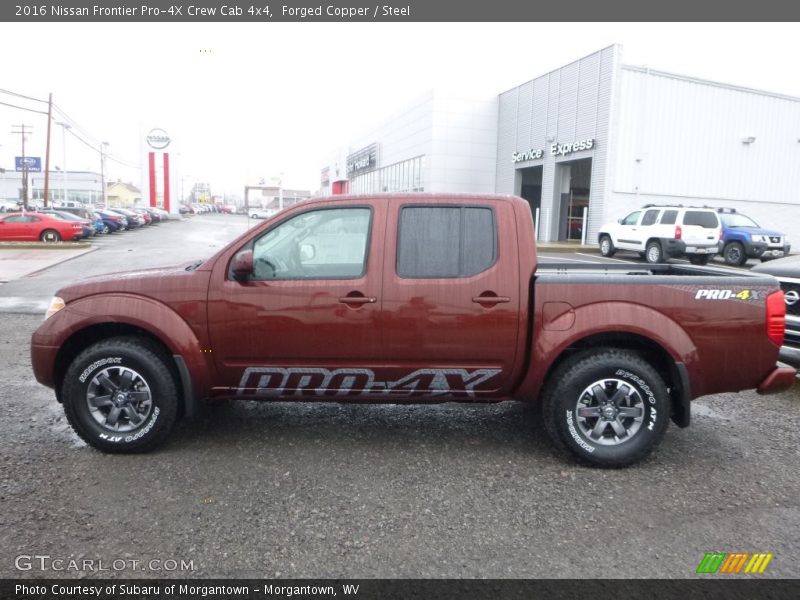 Forged Copper / Steel 2016 Nissan Frontier Pro-4X Crew Cab 4x4