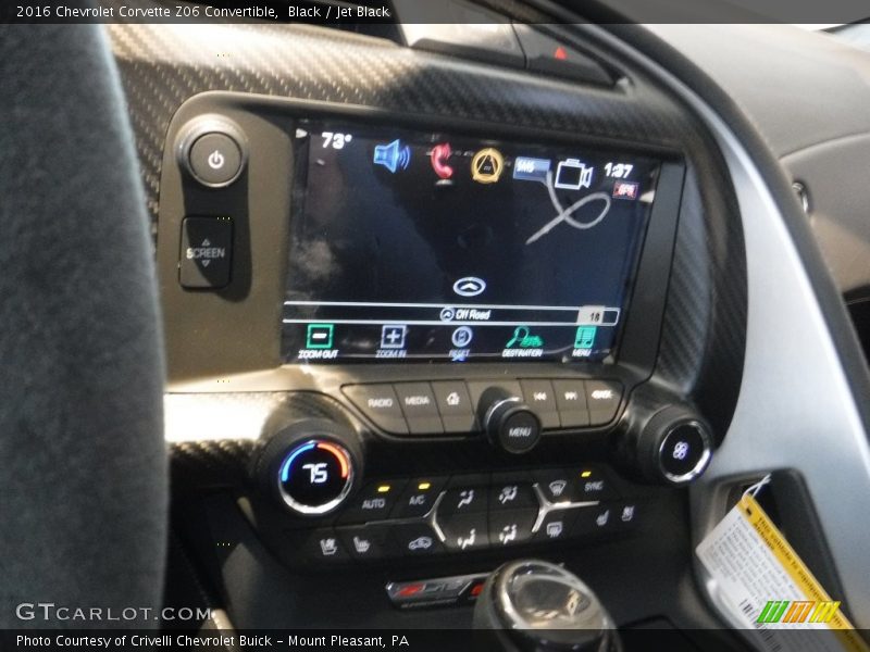 Black / Jet Black 2016 Chevrolet Corvette Z06 Convertible