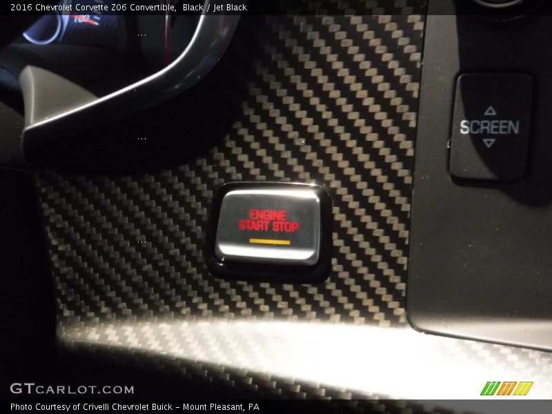 Black / Jet Black 2016 Chevrolet Corvette Z06 Convertible