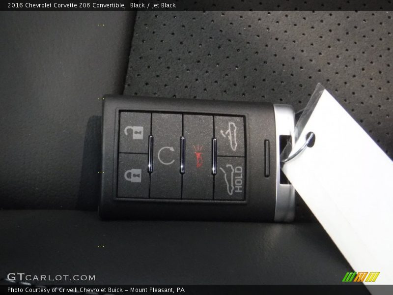 Keys of 2016 Corvette Z06 Convertible
