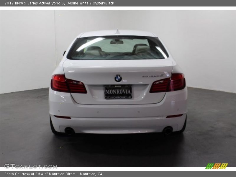 Alpine White / Oyster/Black 2012 BMW 5 Series ActiveHybrid 5
