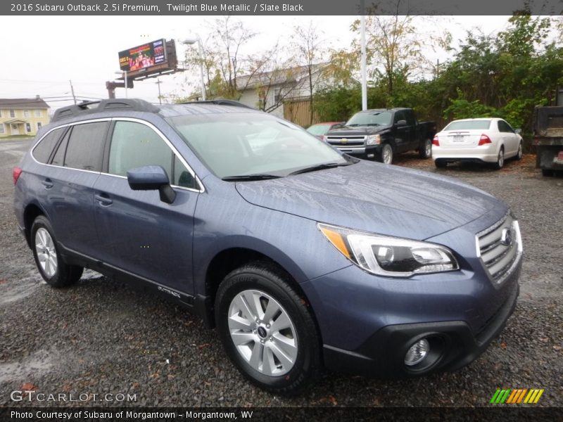 Twilight Blue Metallic / Slate Black 2016 Subaru Outback 2.5i Premium