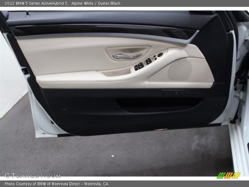 Alpine White / Oyster/Black 2012 BMW 5 Series ActiveHybrid 5