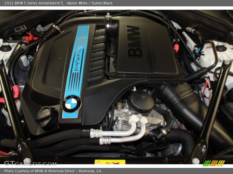 Alpine White / Oyster/Black 2012 BMW 5 Series ActiveHybrid 5