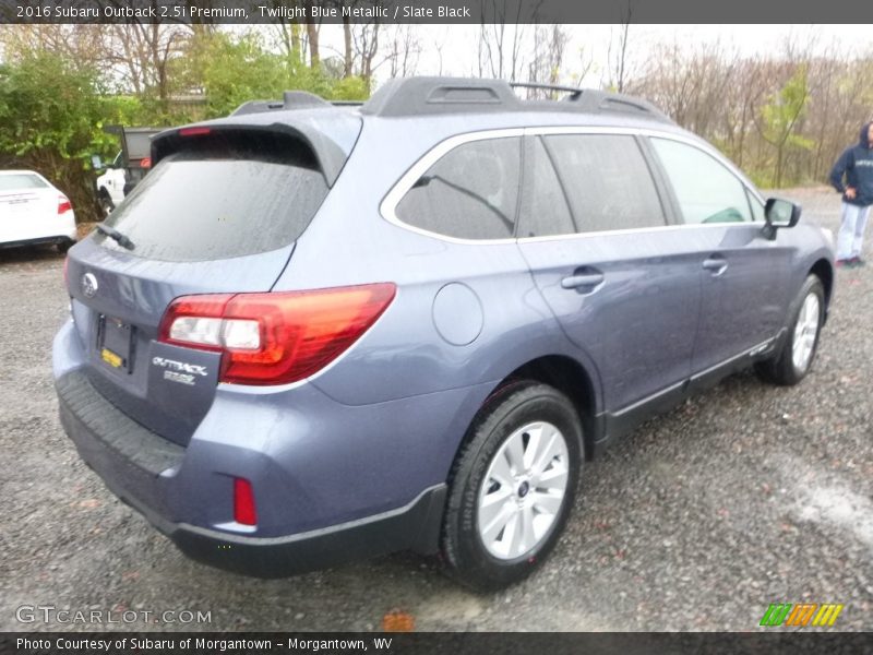 Twilight Blue Metallic / Slate Black 2016 Subaru Outback 2.5i Premium