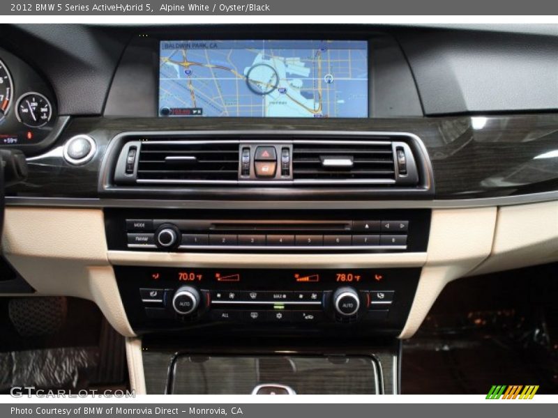 Alpine White / Oyster/Black 2012 BMW 5 Series ActiveHybrid 5