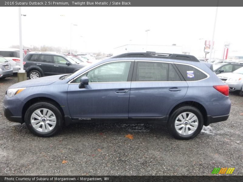 Twilight Blue Metallic / Slate Black 2016 Subaru Outback 2.5i Premium