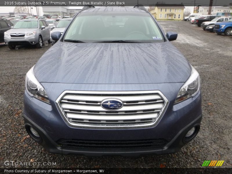 Twilight Blue Metallic / Slate Black 2016 Subaru Outback 2.5i Premium