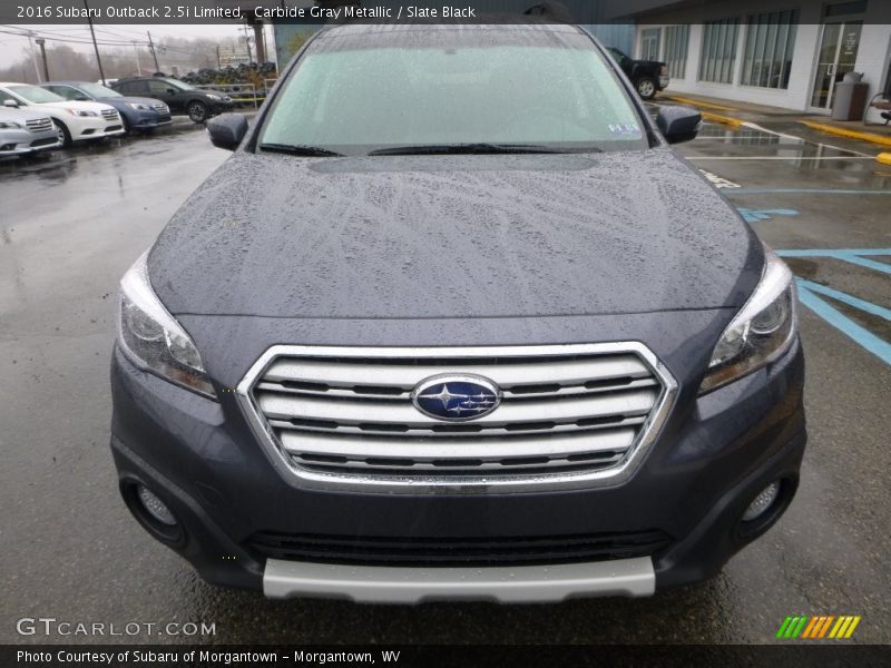 Carbide Gray Metallic / Slate Black 2016 Subaru Outback 2.5i Limited