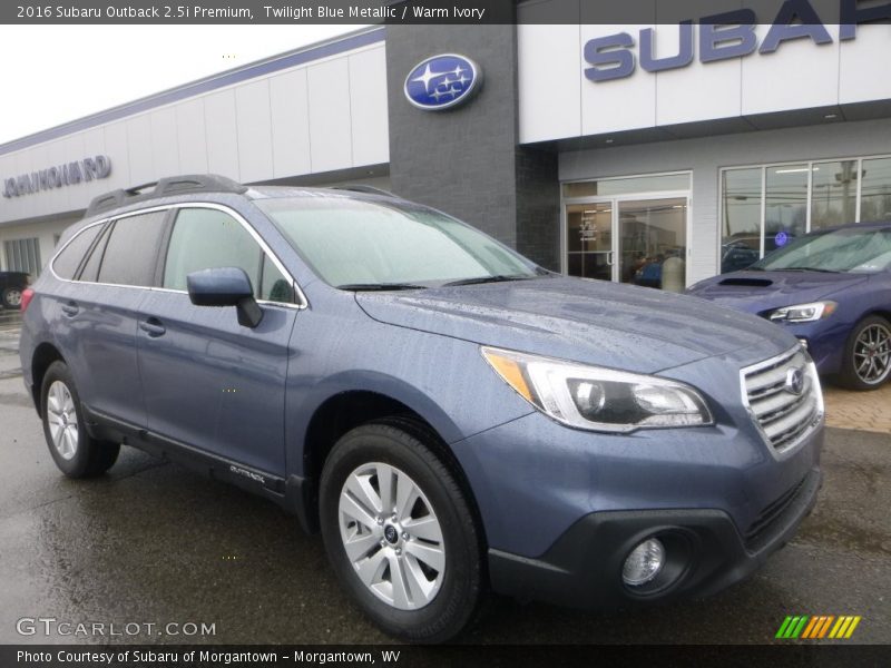 Twilight Blue Metallic / Warm Ivory 2016 Subaru Outback 2.5i Premium