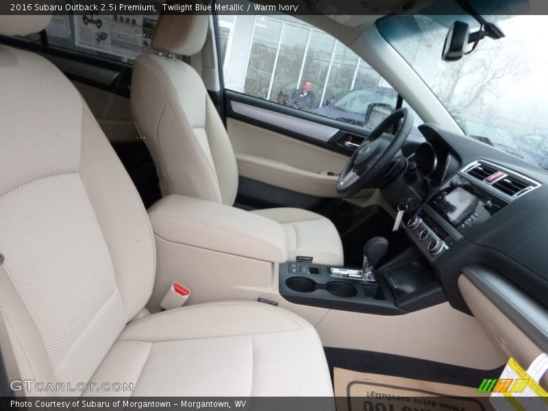 Twilight Blue Metallic / Warm Ivory 2016 Subaru Outback 2.5i Premium