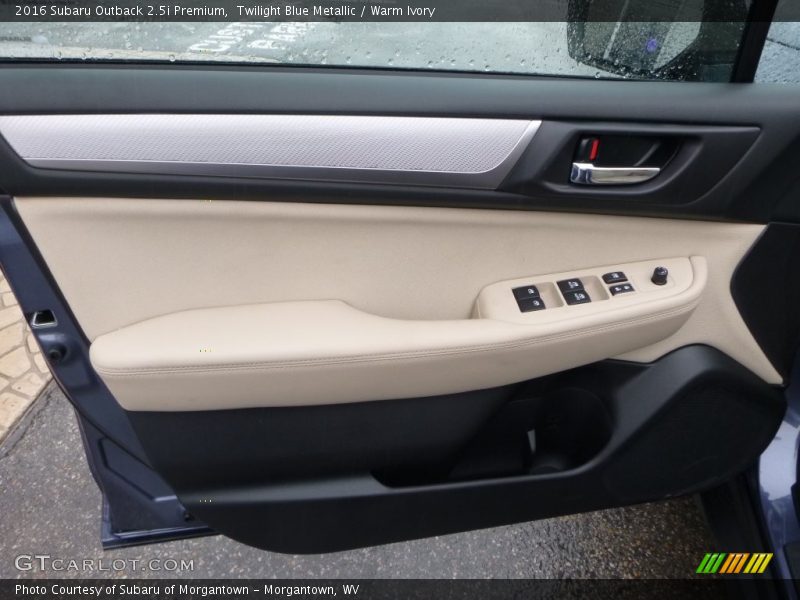 Twilight Blue Metallic / Warm Ivory 2016 Subaru Outback 2.5i Premium