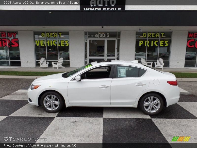 Bellanova White Pearl / Ebony 2013 Acura ILX 2.0L