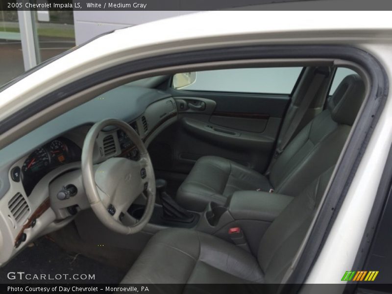 White / Medium Gray 2005 Chevrolet Impala LS