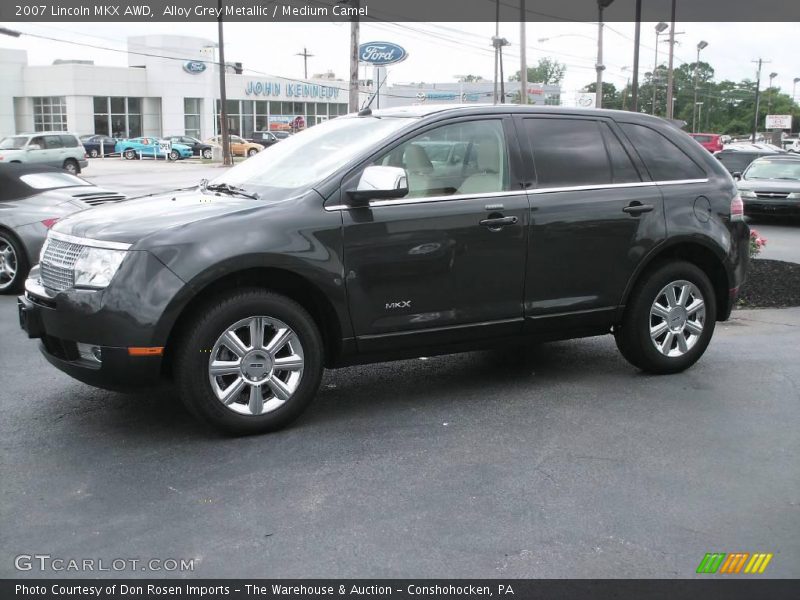Alloy Grey Metallic / Medium Camel 2007 Lincoln MKX AWD