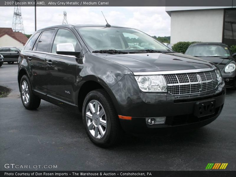 Alloy Grey Metallic / Medium Camel 2007 Lincoln MKX AWD