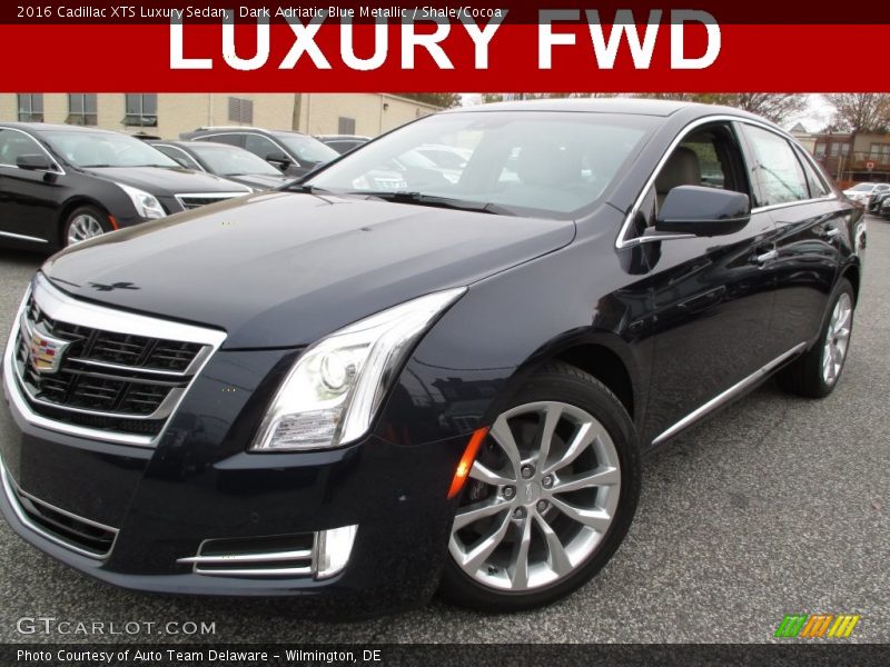 Dark Adriatic Blue Metallic / Shale/Cocoa 2016 Cadillac XTS Luxury Sedan