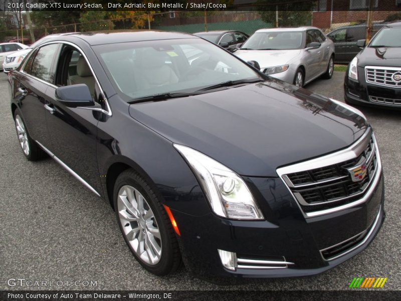Dark Adriatic Blue Metallic / Shale/Cocoa 2016 Cadillac XTS Luxury Sedan