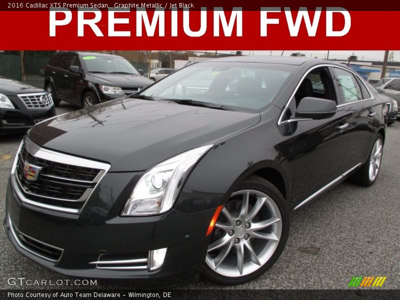 Graphite Metallic / Jet Black 2016 Cadillac XTS Premium Sedan