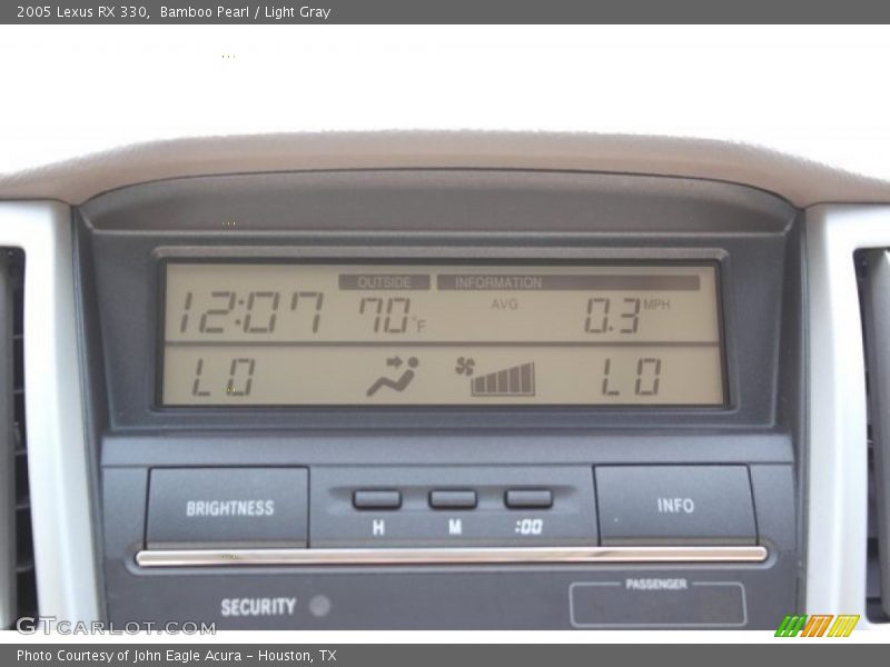 Bamboo Pearl / Light Gray 2005 Lexus RX 330