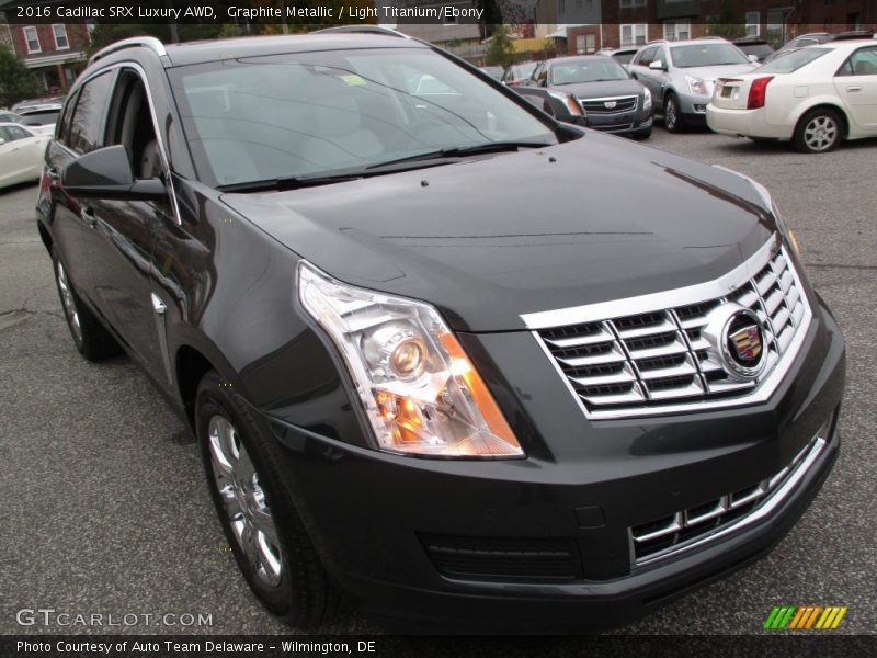 Graphite Metallic / Light Titanium/Ebony 2016 Cadillac SRX Luxury AWD
