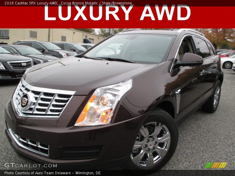 Cocoa Bronze Metallic / Shale/Brownstone 2016 Cadillac SRX Luxury AWD