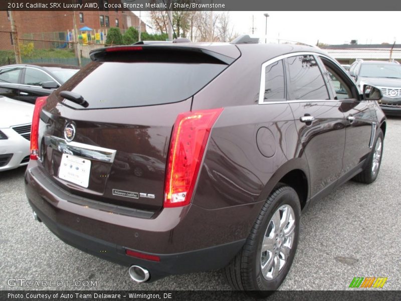 Cocoa Bronze Metallic / Shale/Brownstone 2016 Cadillac SRX Luxury AWD