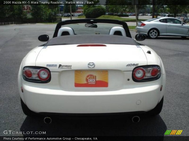 Marble White / Black 2006 Mazda MX-5 Miata Touring Roadster