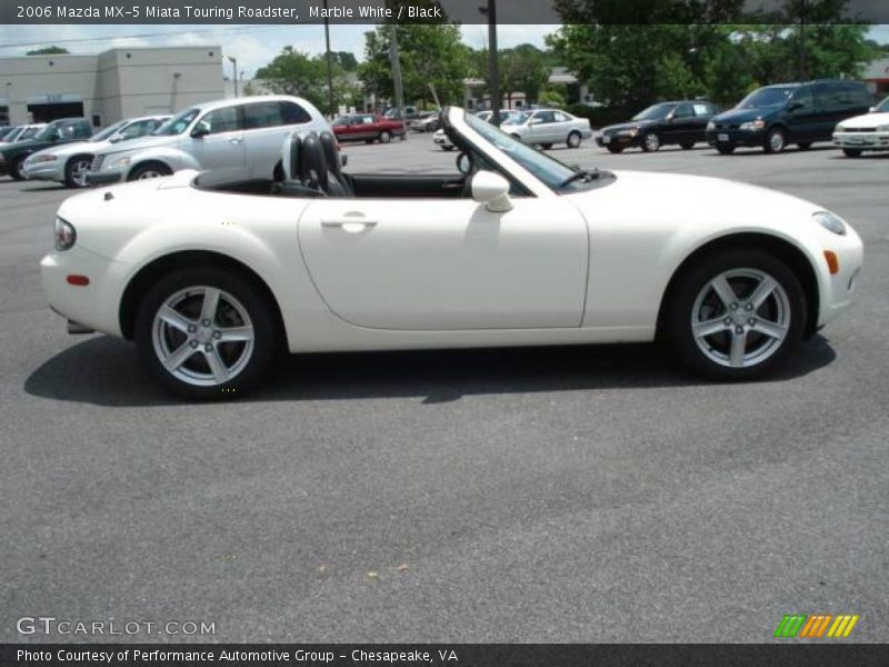 Marble White / Black 2006 Mazda MX-5 Miata Touring Roadster
