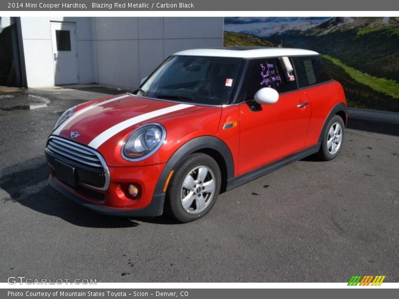 Blazing Red Metallic / Carbon Black 2014 Mini Cooper Hardtop