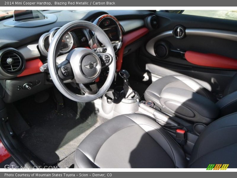 Blazing Red Metallic / Carbon Black 2014 Mini Cooper Hardtop